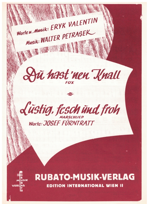 Du hast´nen Knall - für Klavier