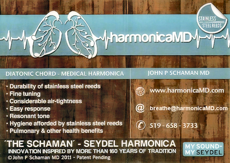 THE SCHAMAN-MEDICAL HARMONICA zur Behandlung von Lungenproblemen