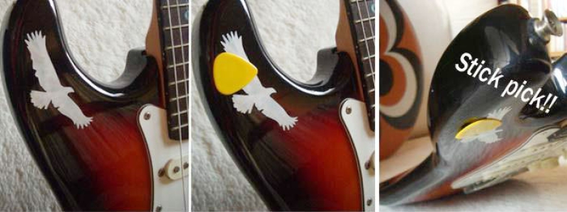 PH-240EG Inlay Stickers, Picks on Stickers "Pick Holder"-Eagle 2 sheets/pack