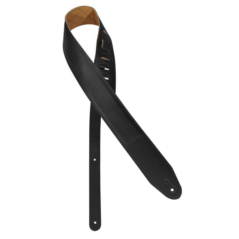 Gitarrengurt Gaucho PLGS-50 BK Ledergurt Schwarz