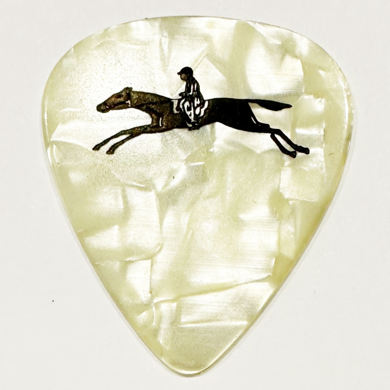 Horse 351 White Pearloid Pick White Medium Plektren 12 Stück
