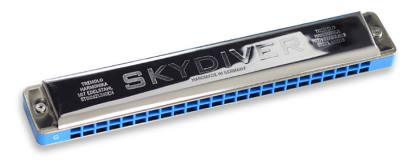 SEYDEL & Söhne SKYDIVER STEEL TREMOLO Mundharmonika 25480 in A