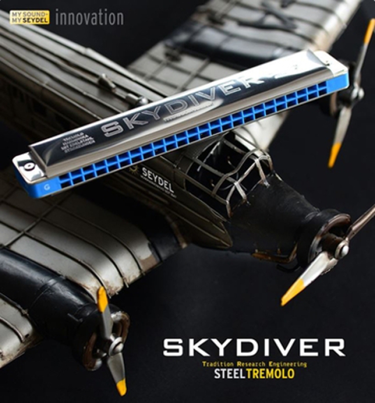 SEYDEL & Söhne SKYDIVER STEEL TREMOLO Mundharmonika 25480 in A