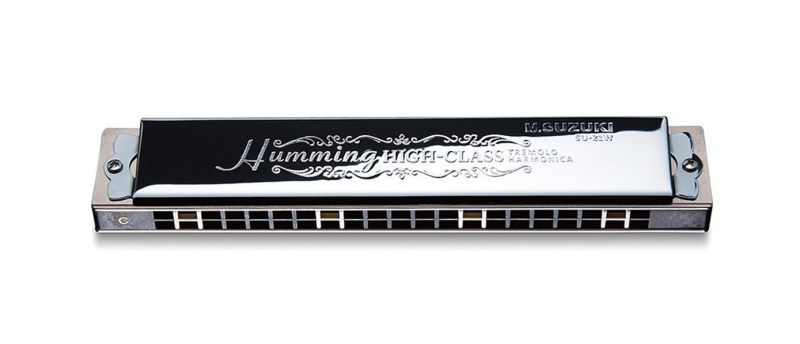 Suzuki SU-21W Set Hamming 21 hole Tremolo Mundharmonika in C, C#, A, Am mit Tasche