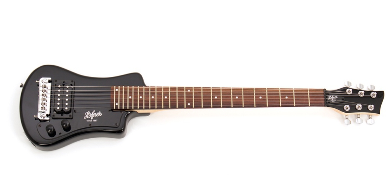 Höfner Shorty E-Gitarre - Schwarz inkl. GigBag
