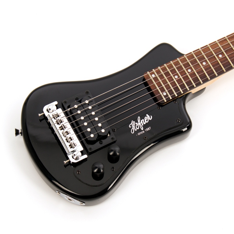 Höfner Shorty E-Gitarre - Schwarz inkl. GigBag