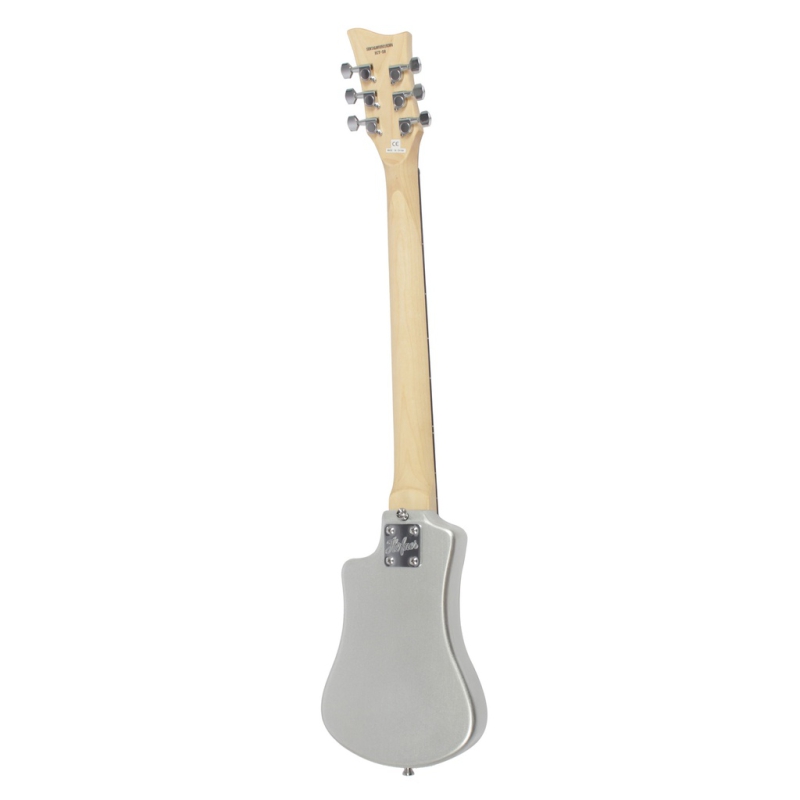 Höfner Shorty E-Gitarre - Metallic Silver inkl. GigBag