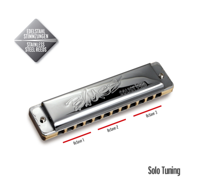 C.A. SEYDEL 11602 SOLIST PRO12 Steel Mundharmonika in C
