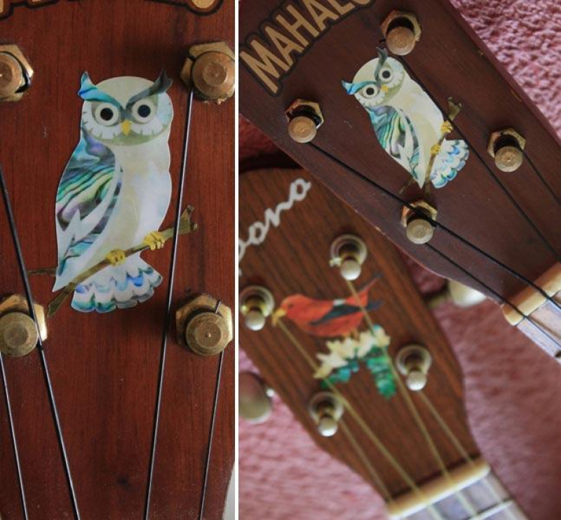 UK-270OWL Inlay Stickers, Body/S- Owl