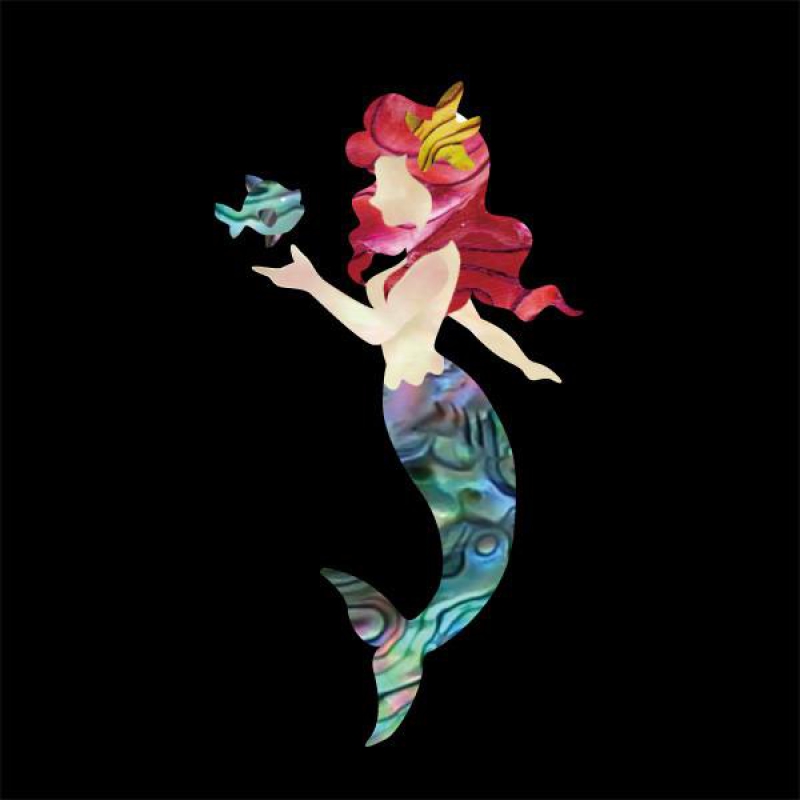 UK-272LM-N Inlay Stickers, Little Mermaid