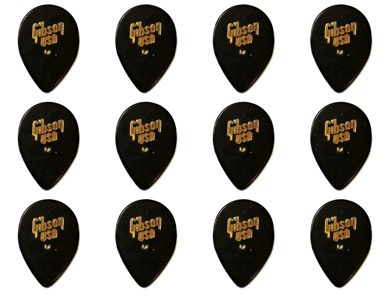 Gibson USA 358 Splash Teardrop Plektrum Vintage Medium 12 Stück