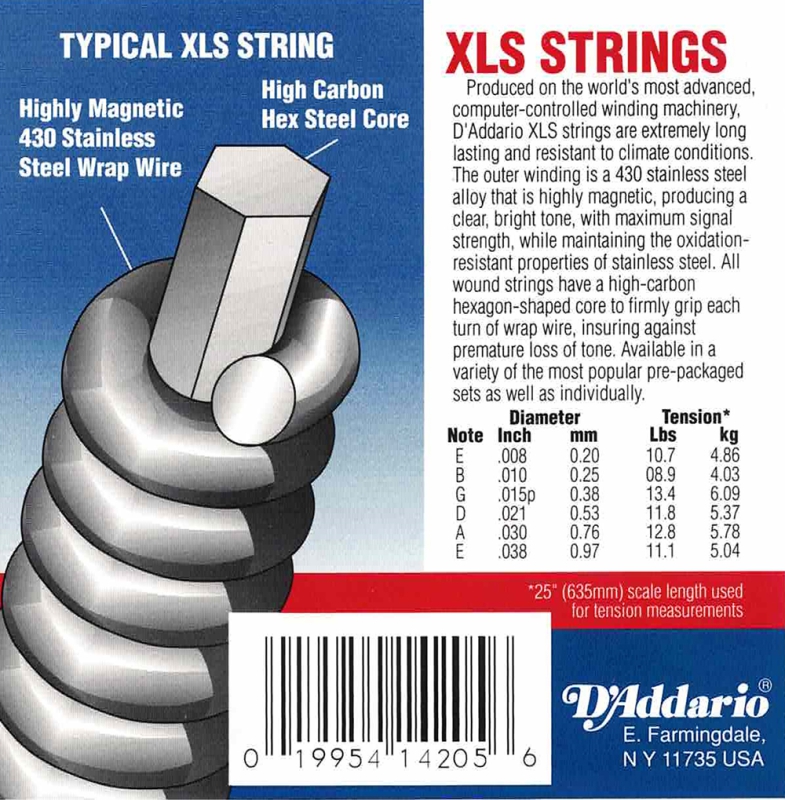 D´Addario XLS530 X-Super Light Gauge Saiten für E-Gitarre