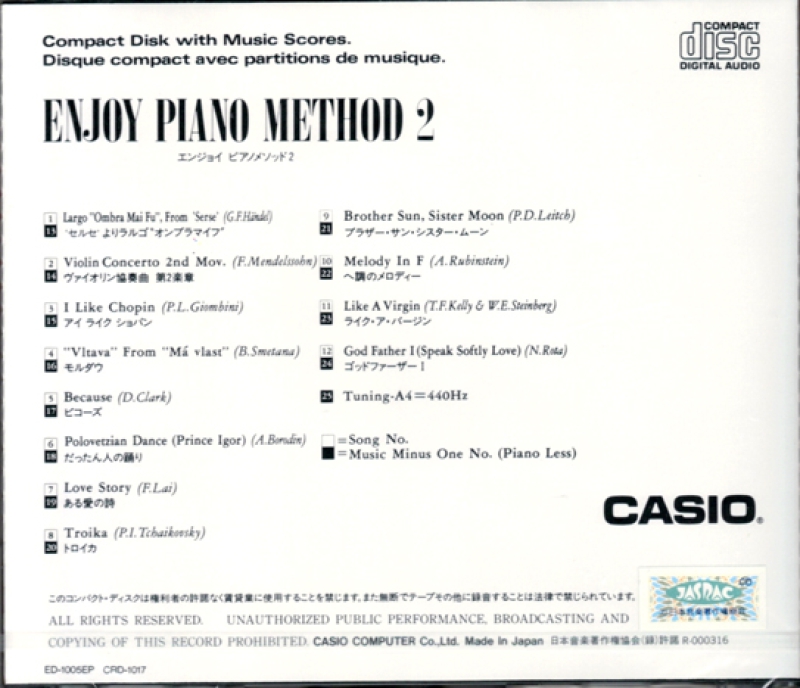 CELVIANO Ensemble CD-Library - Enjoy Piano Method 2 inkl. CD