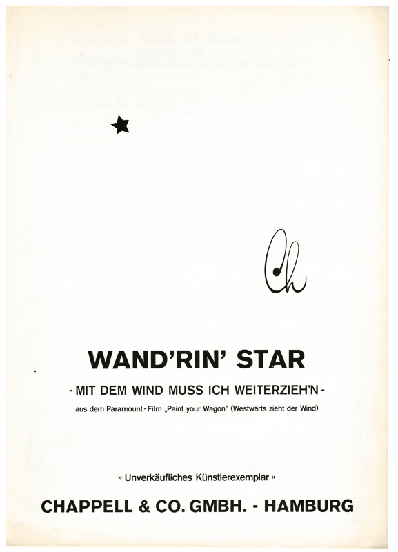WAND´RIN´ STAR - mit dem Wind muss ich weiterziehen - Künsterexemplar